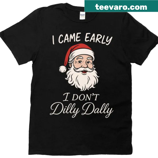 Funny Santa quote on Christmas humor t-shirt