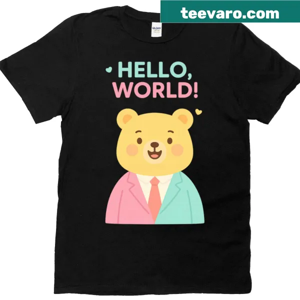Cute panda illustration on a minimalist wildlife-themed t-shirt