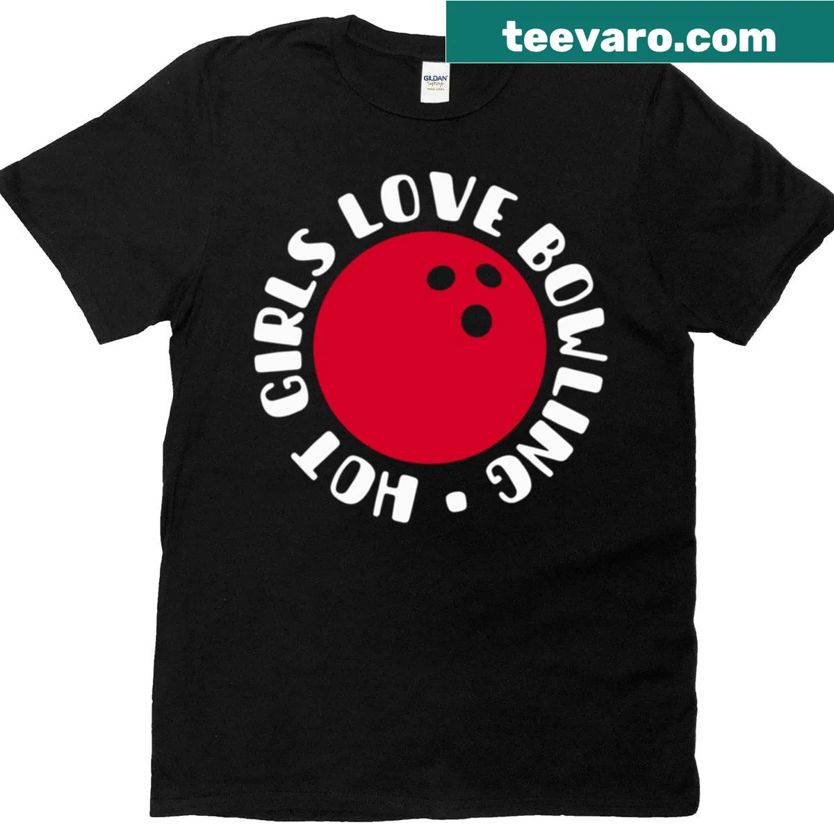 Funny text on bowling-themed t-shirt for women — on a men's t-shirt