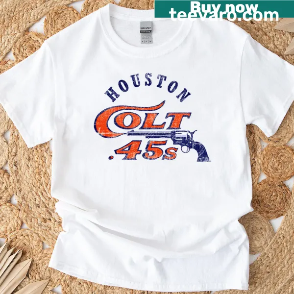 Vintage Houston Colt .45s logo T-shirt with distressed style