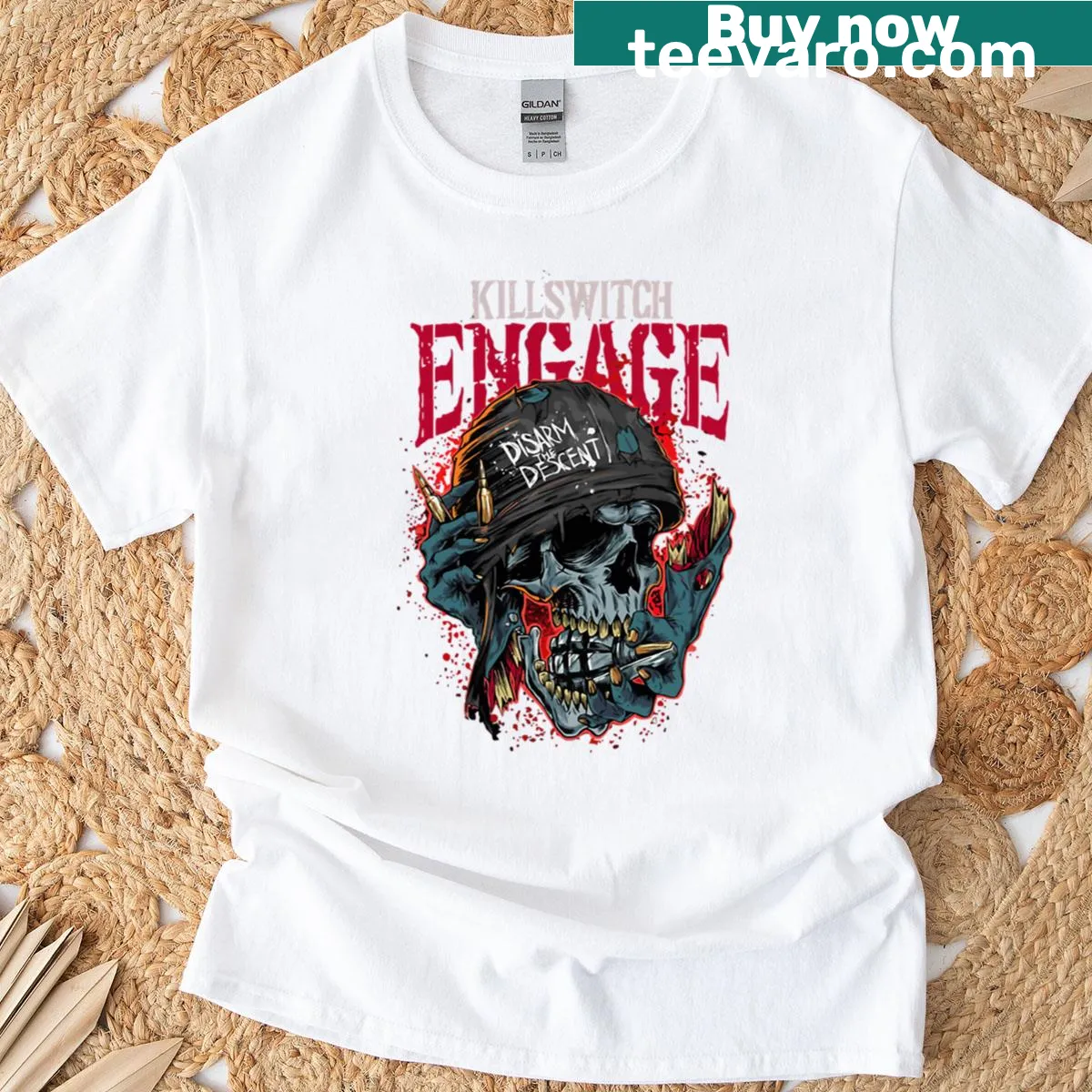 Killswitch Engage band logo graphic T-shirt — on a men's t-shirt