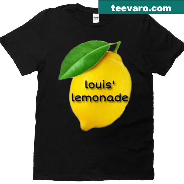 T-shirt featuring playful 'Lemonade' text inspired by Louis Tomlinson