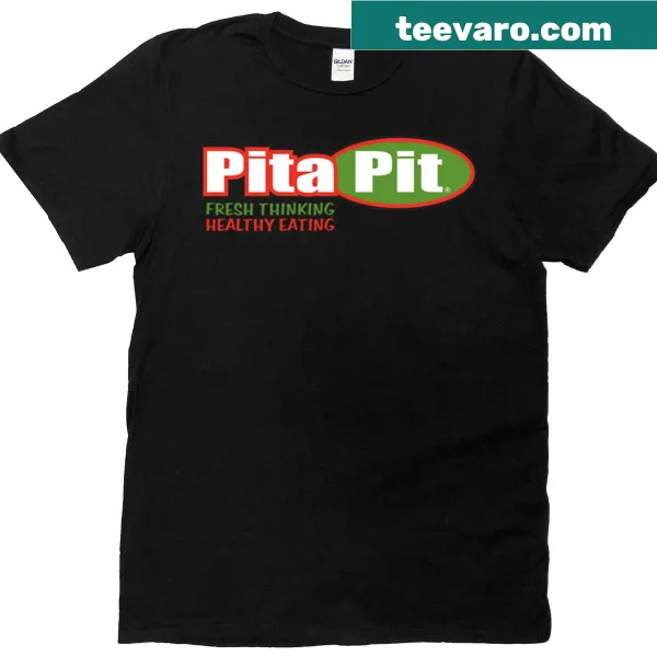Fun graphic representing Northern Pita Pit on a casual t-shirt