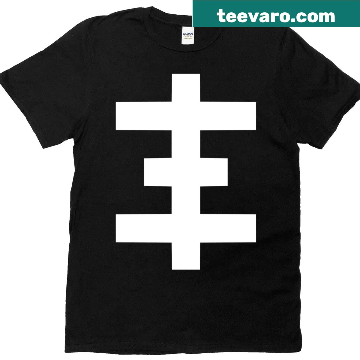 Psychic TV logo graphic t-shirt for fans — on a men's t-shirt