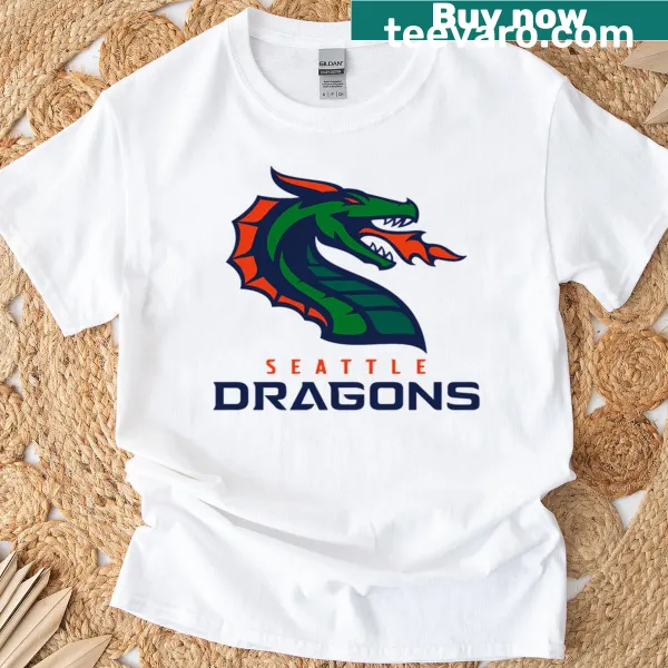 T-shirt featuring the Seattle Dragons XFL team logo