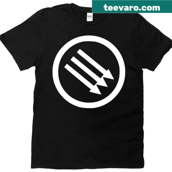 Oversized t-shirt featuring the Strike Anywhere band logo in bold design