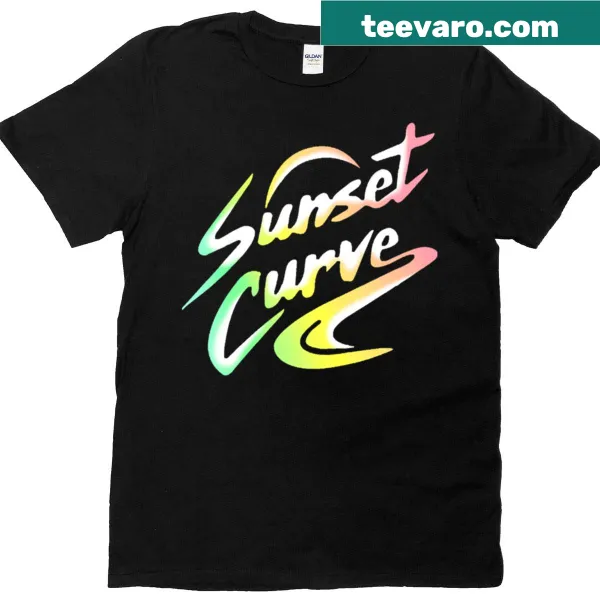 Sunset Curve logo t-shirt with a retro faded design