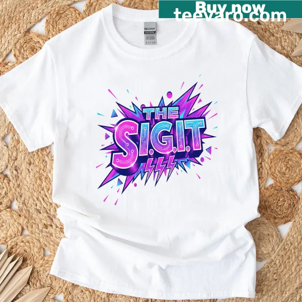 Minimalist hand-lettered design on The Sigit Ii t-shirt