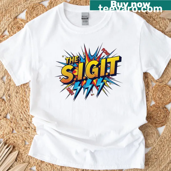 Minimalist design t-shirt featuring abstract typography