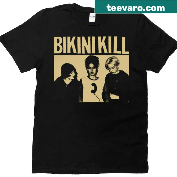 T-shirt showcasing a mix of vintage music band graphics and lyrics