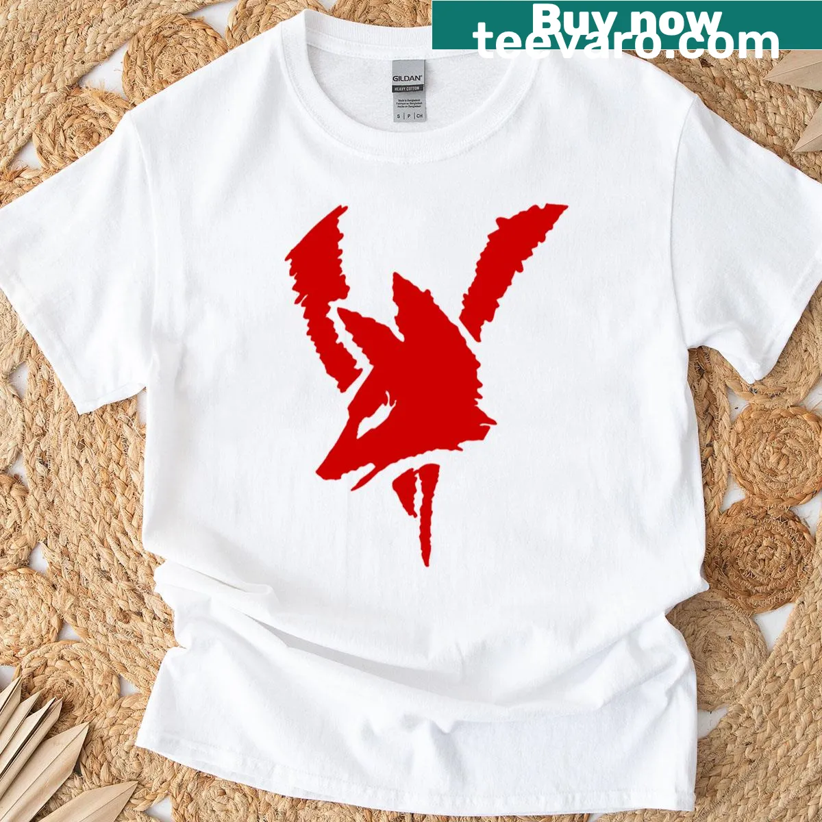 Vixen rock band graphic T-shirt — on a men's t-shirt