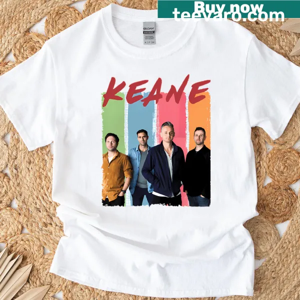 Illustrative Warm Keane Band t-shirt celebrating the band's essence.