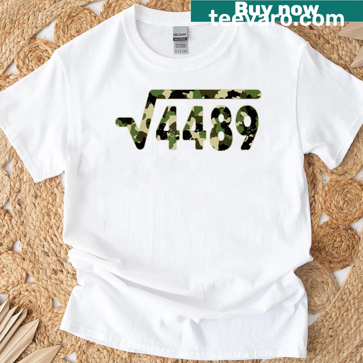 T-shirt for math teachers featuring a funny square root graphic — on a men's t-shirt