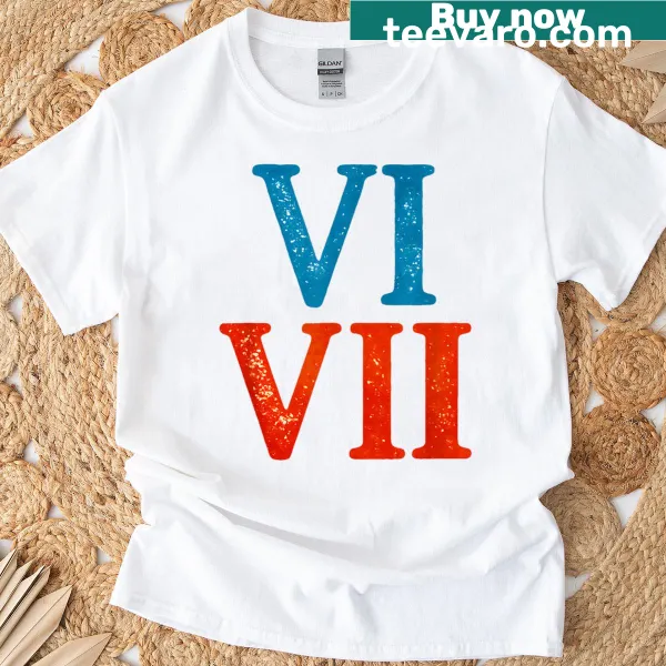 Minimalist shirt displaying the Roman numeral 'LXVII'