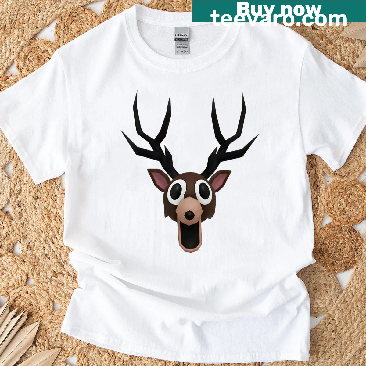Shirt with the phrase '99 Nights In The Forest' in playful typography — on a men's t-shirt