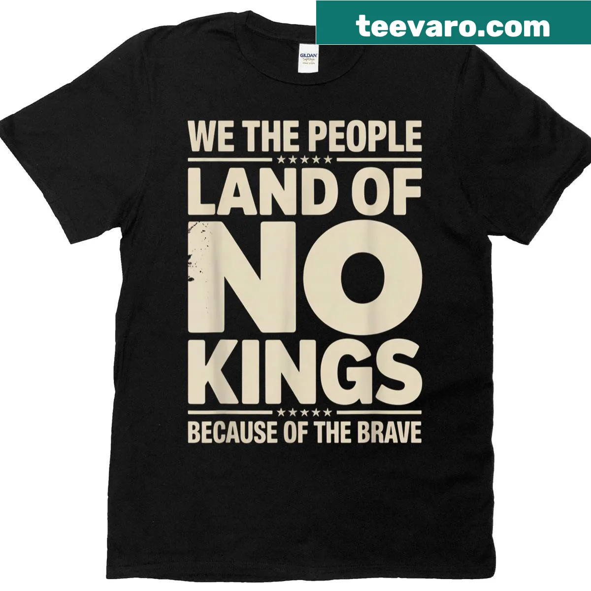 Vintage design honoring bravery with patriotic message — on a men's t-shirt