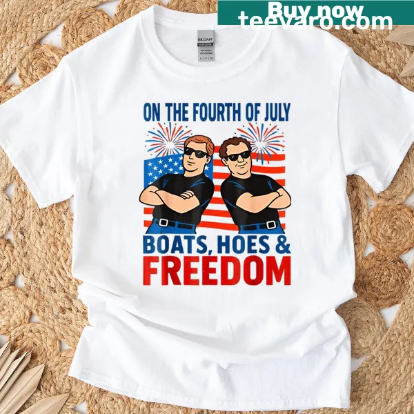 Fourth of July themed patriotic t-shirt