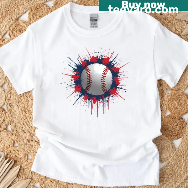 Playful T-shirt celebrating baseball players and fans