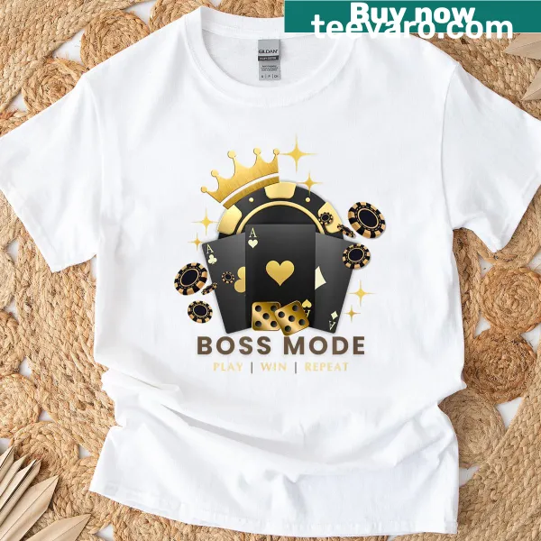 Bold T-shirt with Boss Modewinnerluckyrich slogan