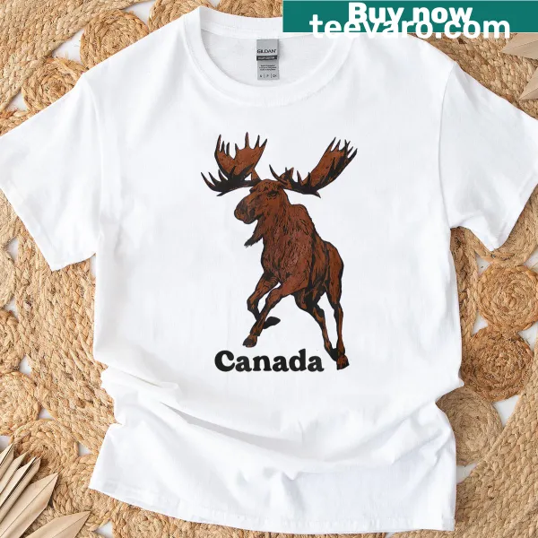 Retro graphic T-shirt celebrating Canada's outdoor beauty