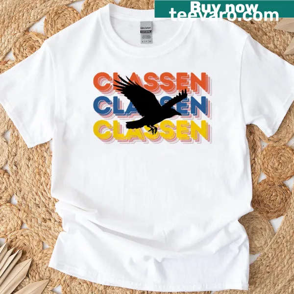 Team emblem of Cms Classen Crows on a sporty t-shirt
