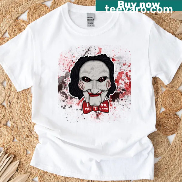 Eerie puppet graphic T-shirt, perfect for horror fans