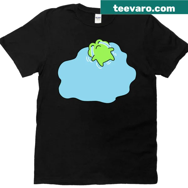 Cute frog graphic with a humorous phrase about bad days