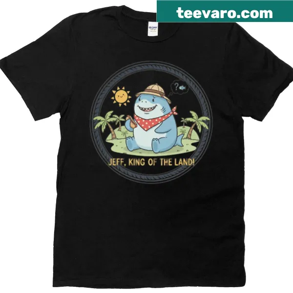 Cartoon Land Shark Jeff graphic t-shirt