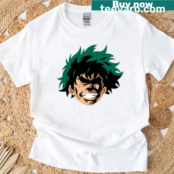 Oversized T-shirt featuring Deku and All Might faces