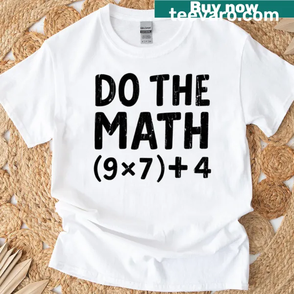 Minimalist Do The Math T-shirt with clean typography