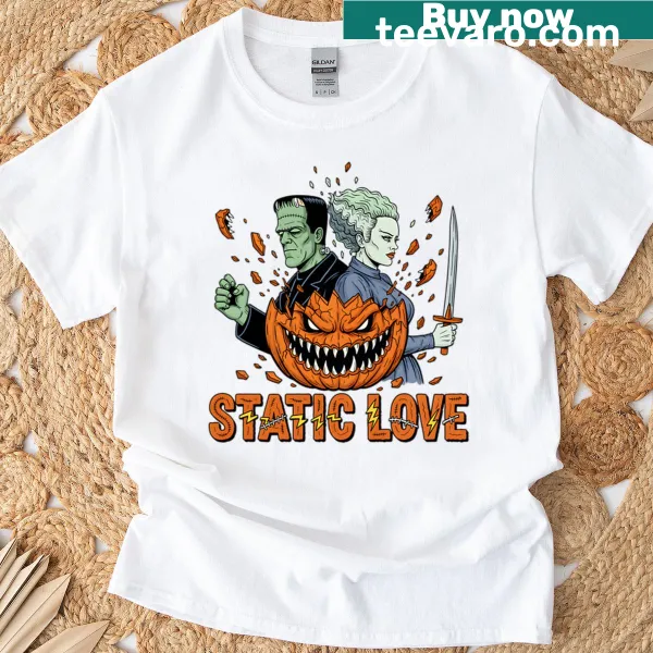 T-shirt featuring an illustration of Frankenstein's monster for Halloween