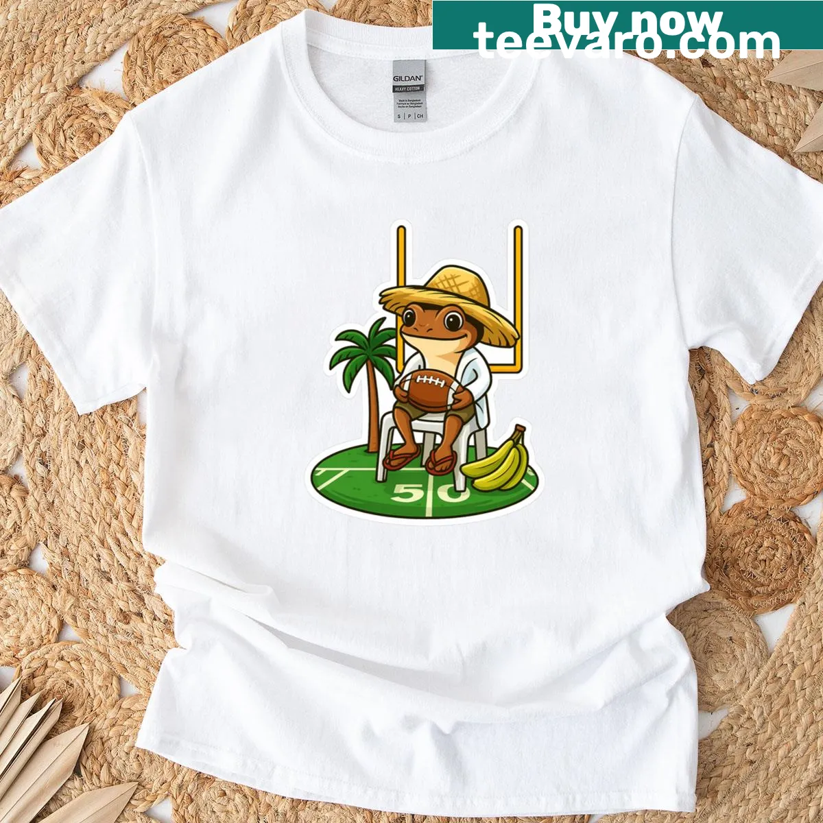 Cute coqui frog graphic representing Puerto Rican pride — on a men's t-shirt