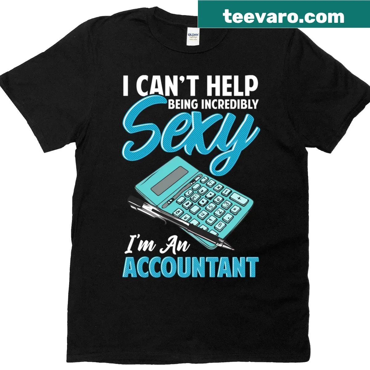 Funny accountant graduation t-shirt with humorous quote — on a men's t-shirt