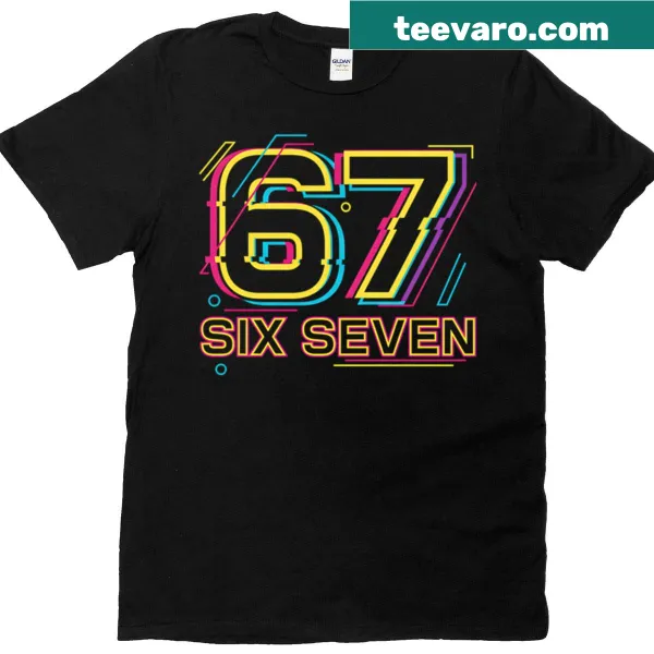 Oversized t-shirt with the phrase 'Gen Alpha 6 7'