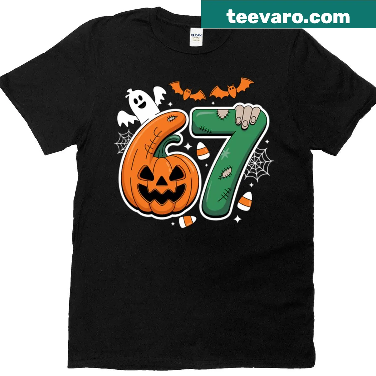 Kids' T-shirt with basketball and ice cream drip design featuring the number 67 — on a men's t-shirt