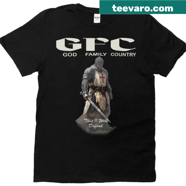 Medieval warrior spirit graphic t-shirt emphasizing family and country