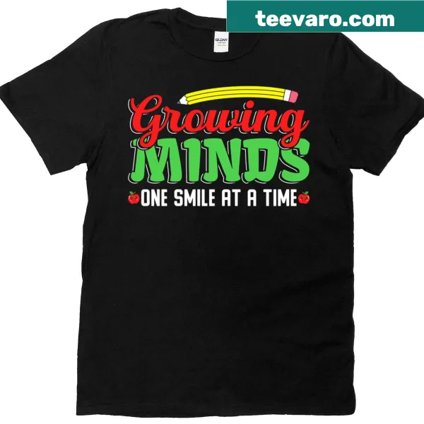 Inspirational teacher T-shirt focusing on education and growth