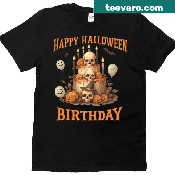Funny Halloween birthday graphic t-shirt