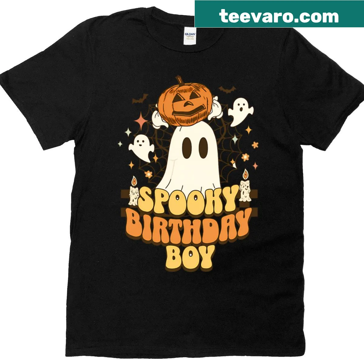 Funny Halloween birthday t-shirt for October birthdays — on a men's t-shirt