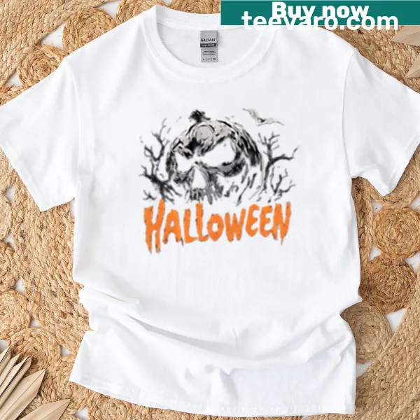Halloween T-shirt showcasing a chilling horror-themed graphic design.