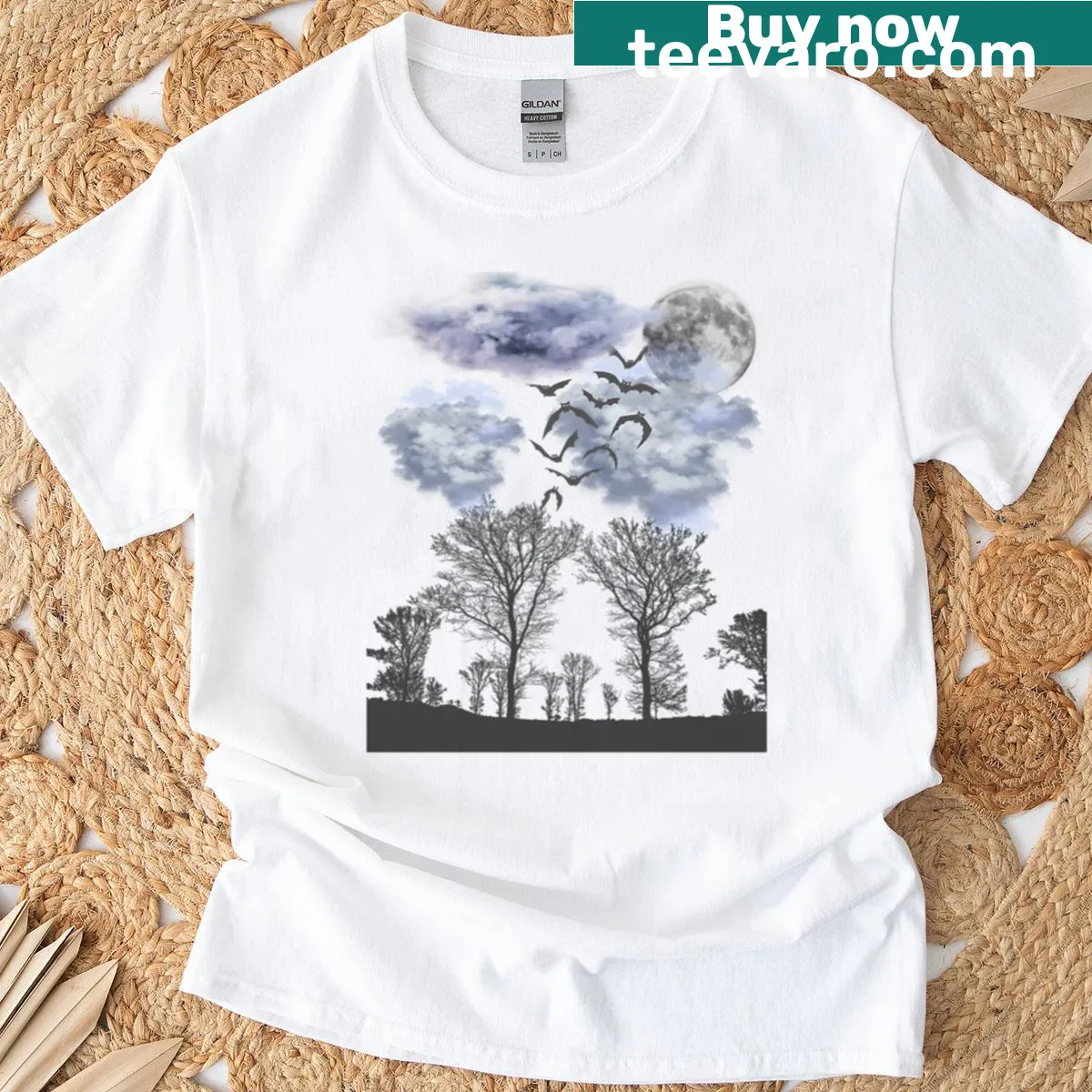 Edgy Halloween T-shirt featuring horror-themed design — on a men's t-shirt