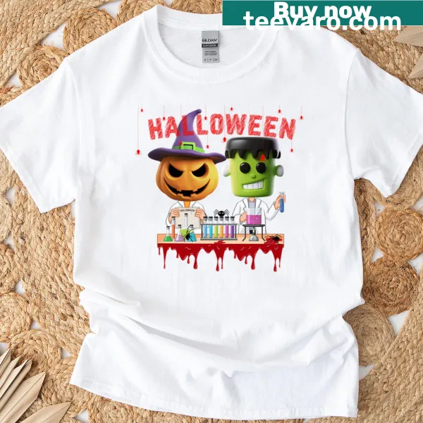 Halloween t-shirt with a mad scientist theme