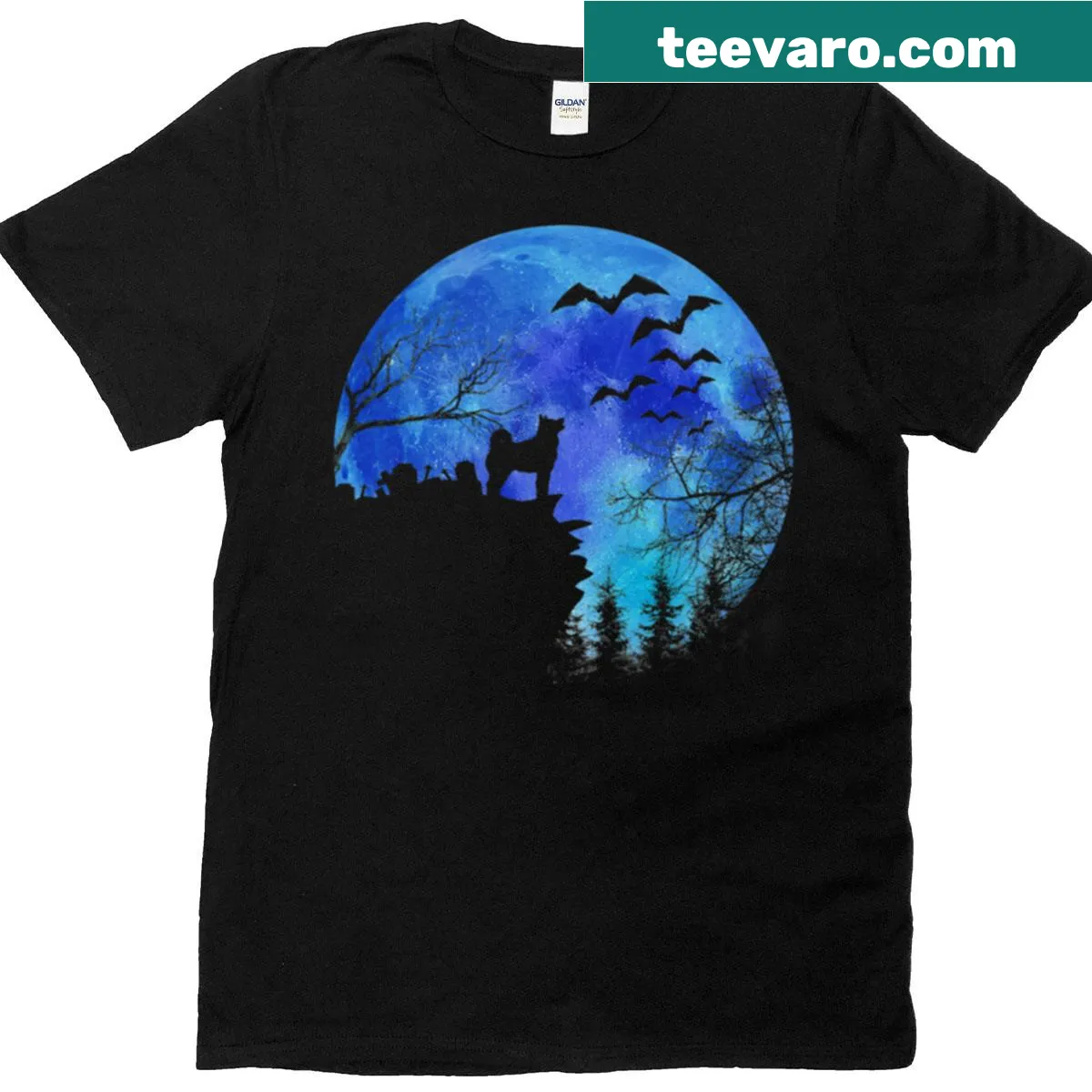 Cute Halloween t-shirt featuring 'I Love Dogs' text — on a men's t-shirt