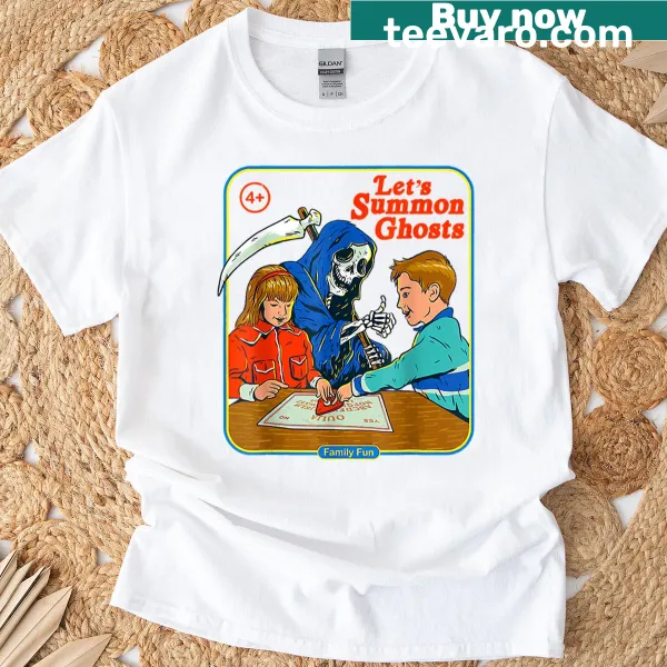 Family Halloween T-shirt with ghost summoning graphic