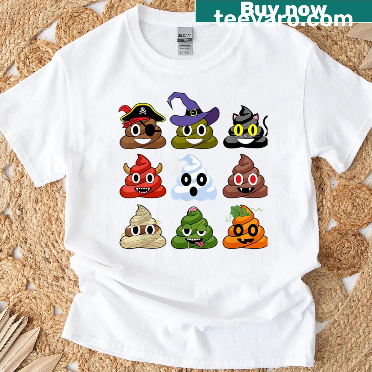 Wholesome T-shirt with cheerful typography for Halloween — on a men's t-shirt