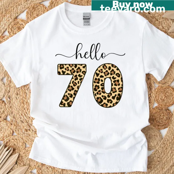 70th birthday design for women T-shirt