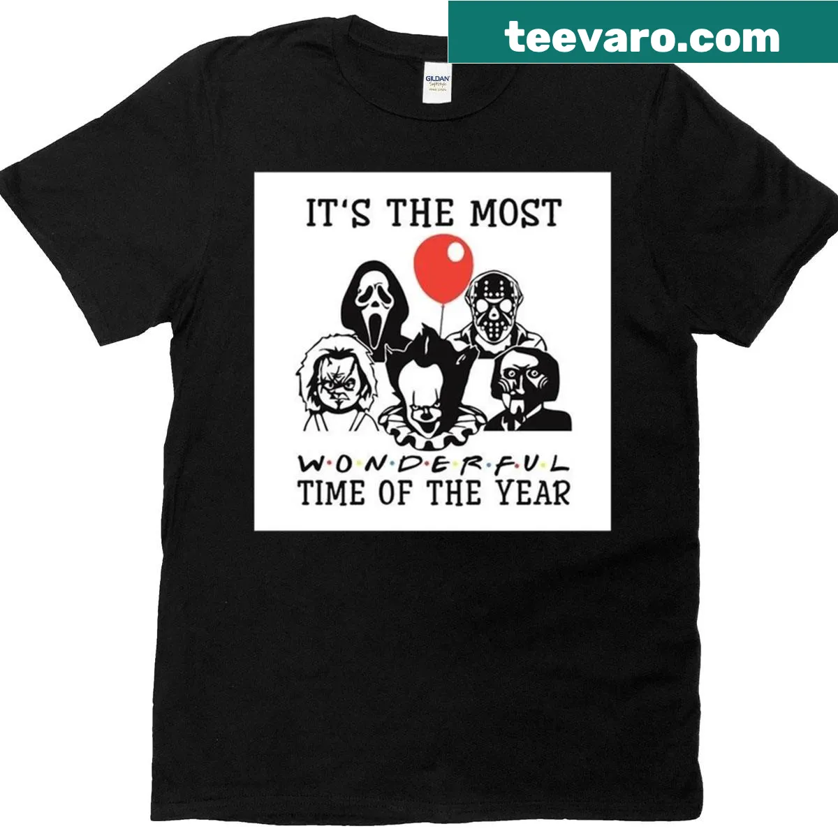 Fun typography promoting horror fandom on a T-shirt — on a men's t-shirt