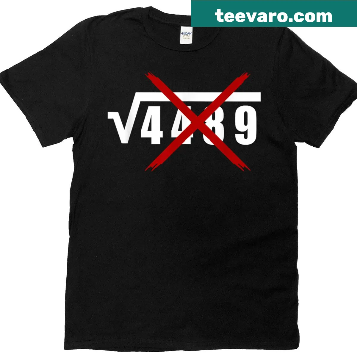 Funny math teacher t-shirt with meme reference — on a men's t-shirt