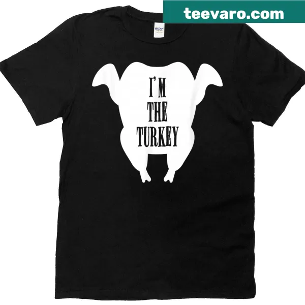 Matching couple T-shirts with 'I Love Stuffing The Turkey' text