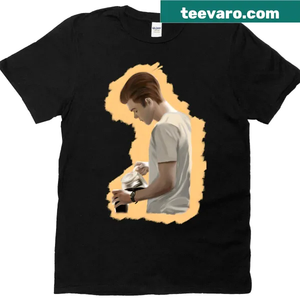 Coffee-themed t-shirt featuring Ian Gallagher graphic